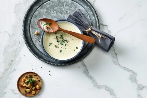 Cremige Zwiebelsuppe